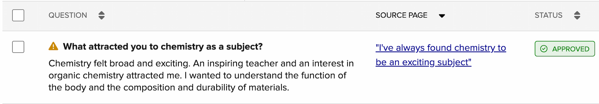 Flagged for review