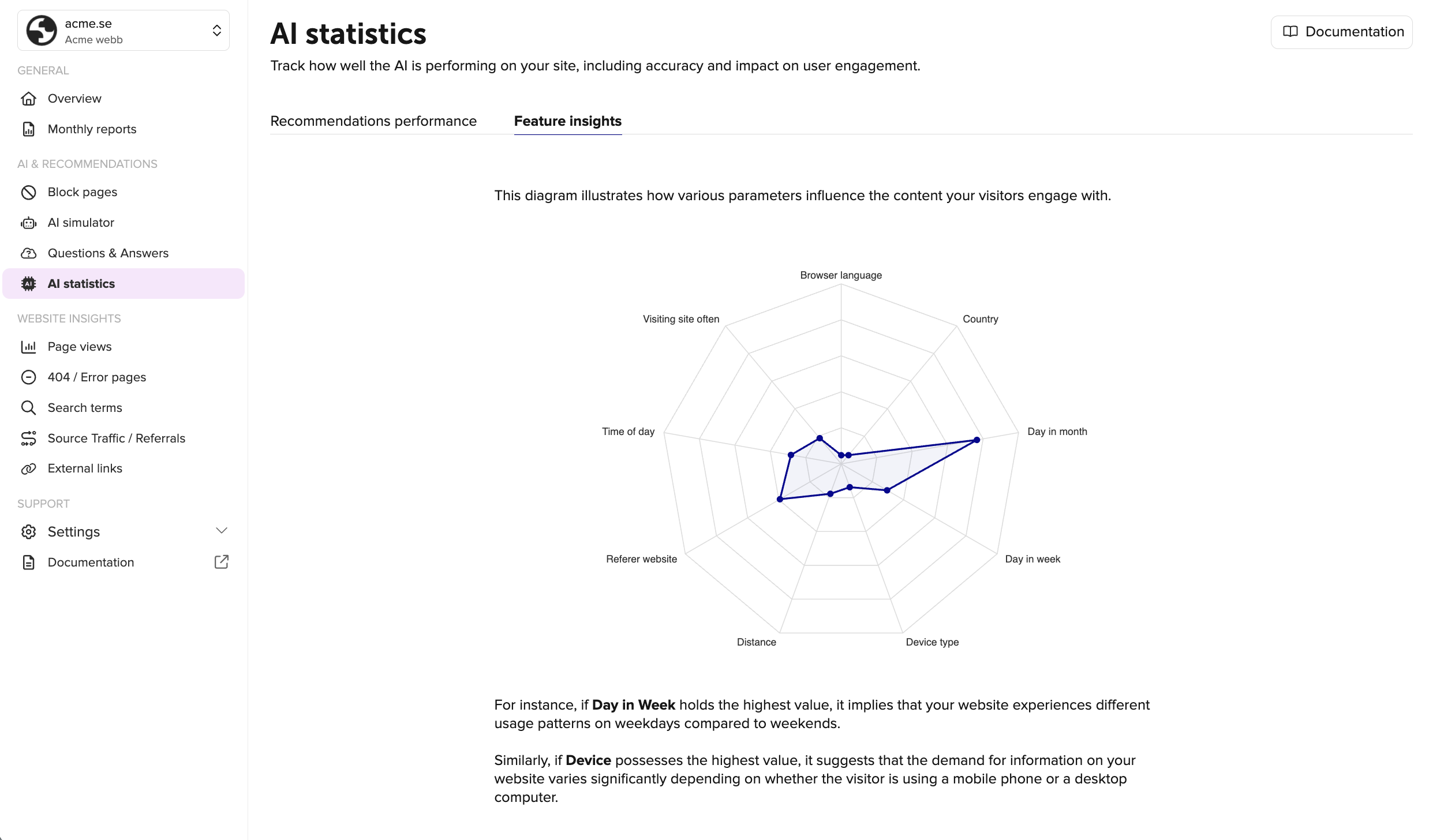 Feature Insights