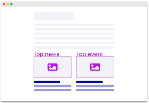 Example of two recommendations
